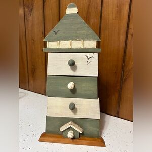 Lighthouse wood drawers - measurements in photos Beach coastal decor